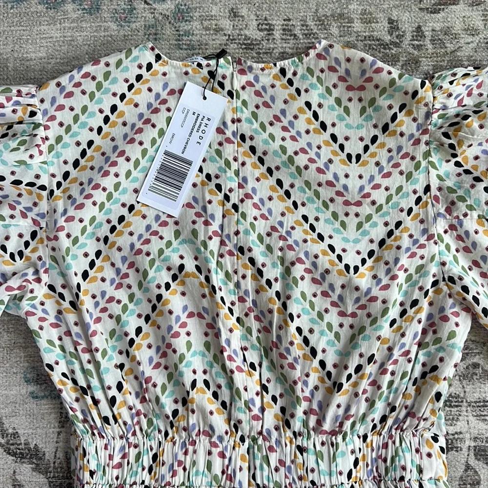RHODE Multicolor Patterned Mini Dress - Picture 11 of 14